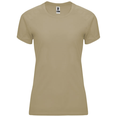 BAHRAIN SHORT SLEEVE WOMENS SPORTS TEE SHIRT in Dark Sand