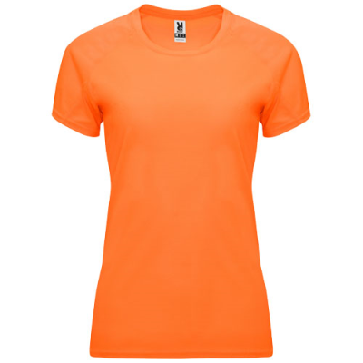 BAHRAIN SHORT SLEEVE WOMENS SPORTS TEE SHIRT in Fluor Orange