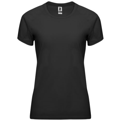 BAHRAIN SHORT SLEEVE WOMENS SPORTS TEE SHIRT in Solid Black