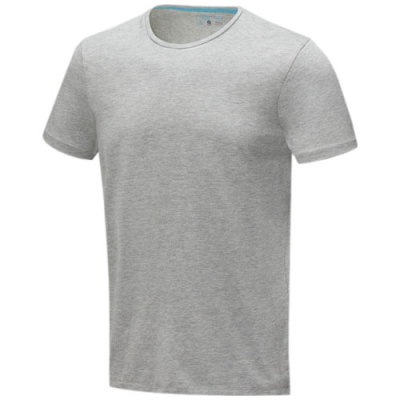 BALFOUR SHORT SLEEVE MENS ORGANIC TEE SHIRT in Grey Melange