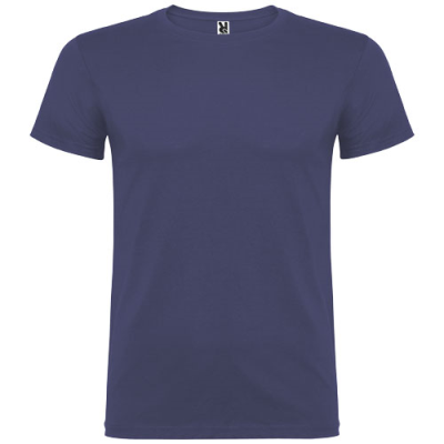 BEAGLE SHORT SLEEVE MENS TEE SHIRT in Blue Denim