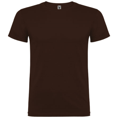 BEAGLE SHORT SLEEVE MENS TEE SHIRT in Chocolat