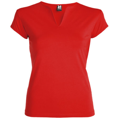 BELICE SHORT SLEEVE WOMENS TEE SHIRT in Red