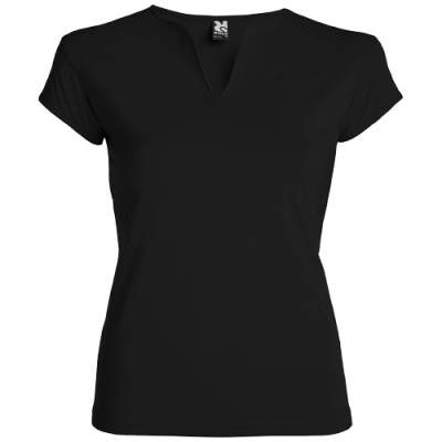 BELICE SHORT SLEEVE WOMENS TEE SHIRT in Solid Black