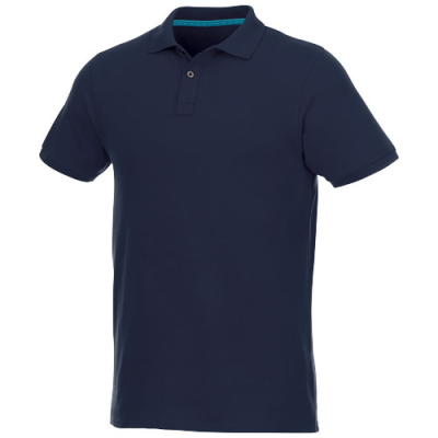 BERYL SHORT SLEEVE MENS ORGANIC RECYCLED POLO in Navy