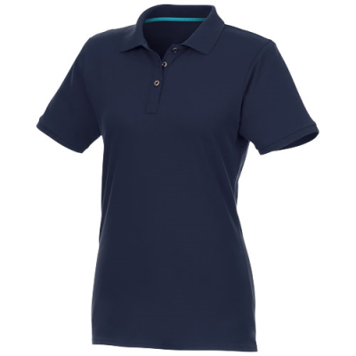 BERYL SHORT SLEEVE WOMENS ORGANIC RECYCLED POLO in Navy