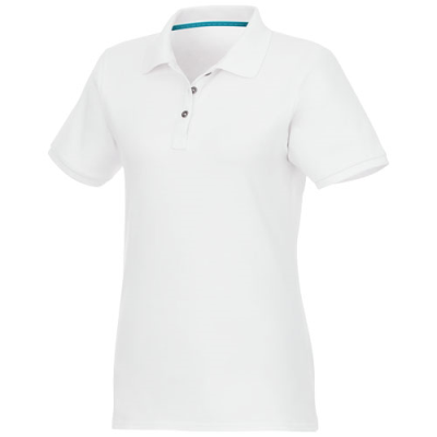 BERYL SHORT SLEEVE WOMENS ORGANIC RECYCLED POLO in White