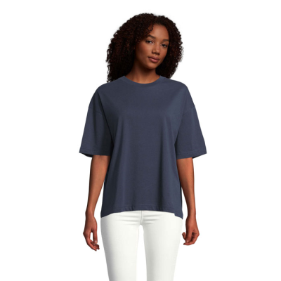 BOXY LADIES OVERSIZE TEE SHIRT in Blue