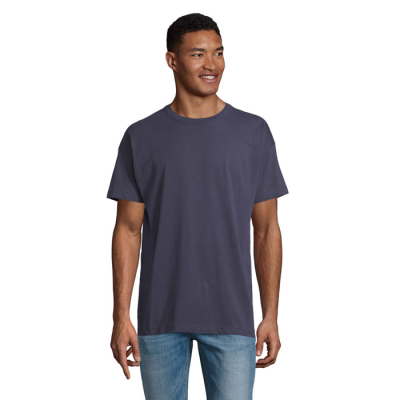 BOXY MEN OVERSIZED TEE SHIRT in Blue