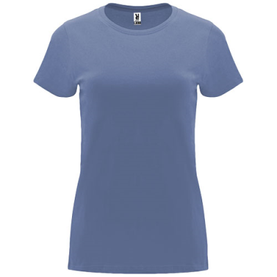 CAPRI SHORT SLEEVE WOMENS TEE SHIRT in Blue Denim