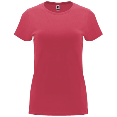 CAPRI SHORT SLEEVE WOMENS TEE SHIRT in Chrysanthemum Red