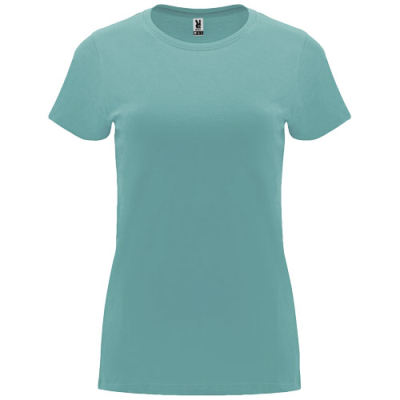 CAPRI SHORT SLEEVE WOMENS TEE SHIRT in Dusty Blue