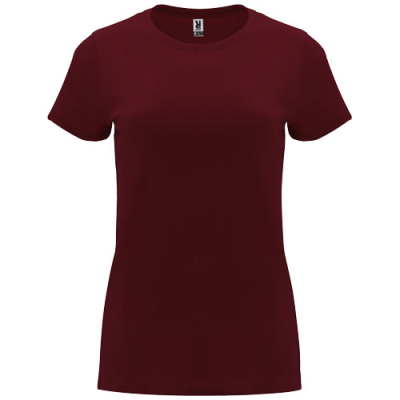 CAPRI SHORT SLEEVE WOMENS TEE SHIRT in Garnet