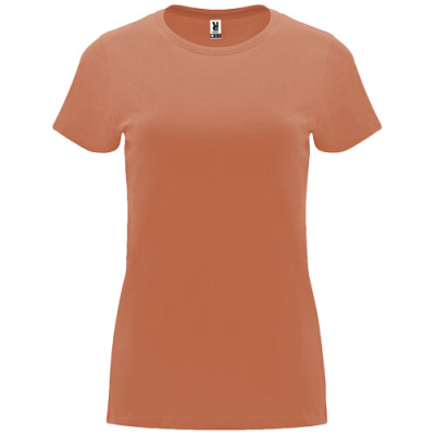 CAPRI SHORT SLEEVE WOMENS TEE SHIRT in Greek Orange