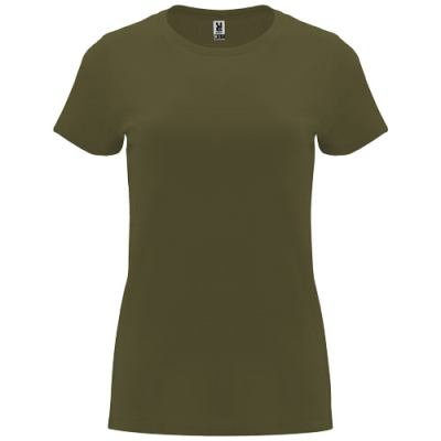 CAPRI SHORT SLEEVE WOMENS TEE SHIRT in Militar Green