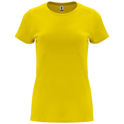 CAPRI SHORT SLEEVE WOMENS TEE SHIRT in Yellow