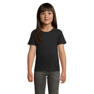 CRUSADER CHILDRENS TEE SHIRT 150G in Black