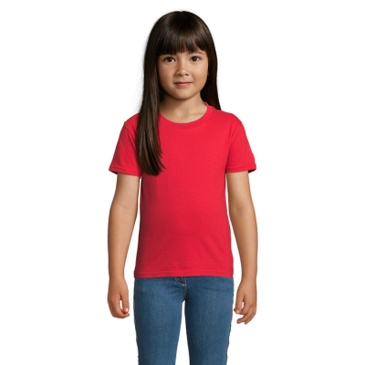 CRUSADER CHILDRENS TEE SHIRT 150G in Red