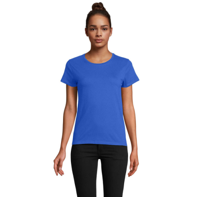 CRUSADER LADIES TEE SHIRT 150G in Blue