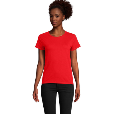 CRUSADER LADIES TEE SHIRT 150G in Red