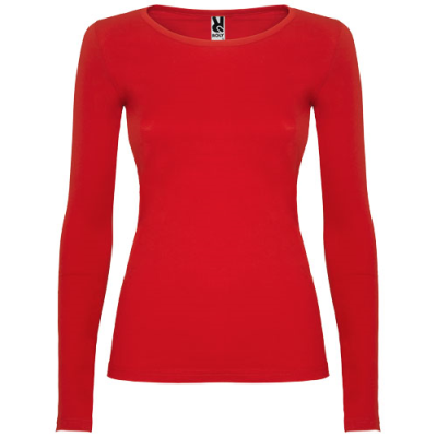 EXTREME LONG SLEEVE WOMENS TEE SHIRT in Red