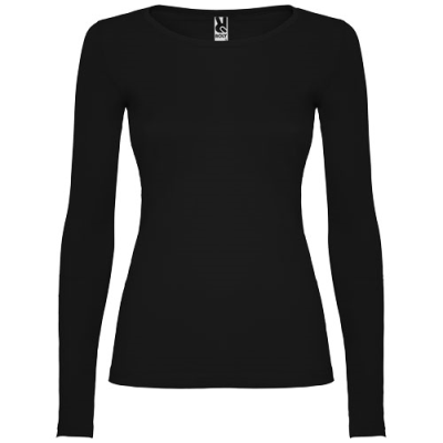 EXTREME LONG SLEEVE WOMENS TEE SHIRT in Solid Black