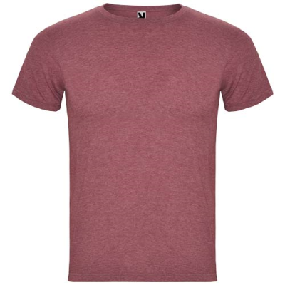 FOX SHORT SLEEVE MENS TEE SHIRT in Heather Garnet