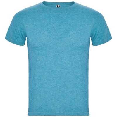 FOX SHORT SLEEVE MENS TEE SHIRT in Heather Turquoise