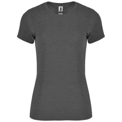 FOX SHORT SLEEVE WOMENS TEE SHIRT in Heather Black