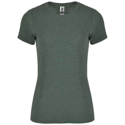 FOX SHORT SLEEVE WOMENS TEE SHIRT in Heather Dark Green