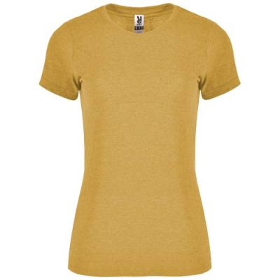 FOX SHORT SLEEVE WOMENS TEE SHIRT in Heather Mustard