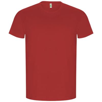 GOLDEN SHORT SLEEVE MENS TEE SHIRT in Red