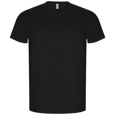 GOLDEN SHORT SLEEVE MENS TEE SHIRT in Solid Black