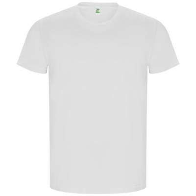 GOLDEN SHORT SLEEVE MENS TEE SHIRT in White