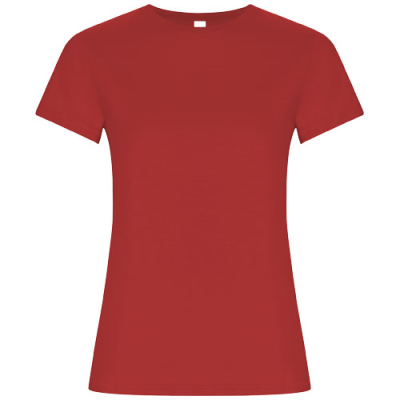 GOLDEN SHORT SLEEVE WOMENS TEE SHIRT in Red