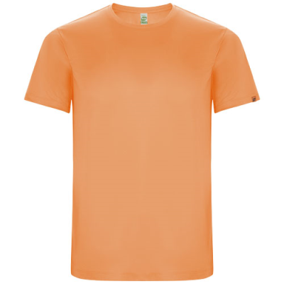 IMOLA SHORT SLEEVE CHILDRENS SPORTS TEE SHIRT in Fluor Orange