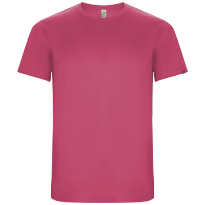 IMOLA SHORT SLEEVE CHILDRENS SPORTS TEE SHIRT in Pink Fluor