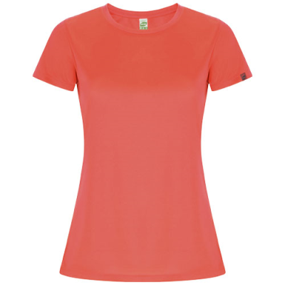 IMOLA SHORT SLEEVE WOMENS SPORTS TEE SHIRT in Fluor Coral