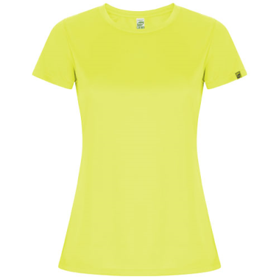 IMOLA SHORT SLEEVE WOMENS SPORTS TEE SHIRT in Fluor Yellow