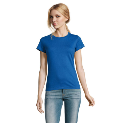 IMPERIAL LADIES TEE SHIRT 190G in Blue