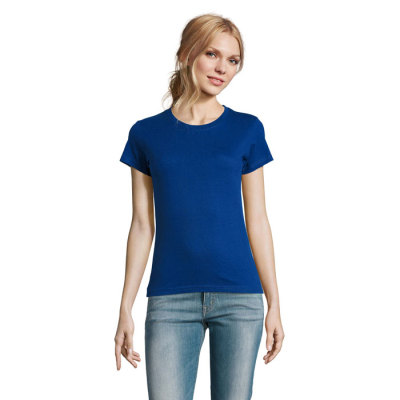 IMPERIAL LADIES TEE SHIRT 190G in Blue