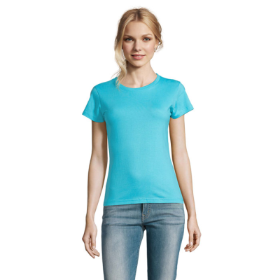 IMPERIAL LADIES TEE SHIRT 190G in Blue