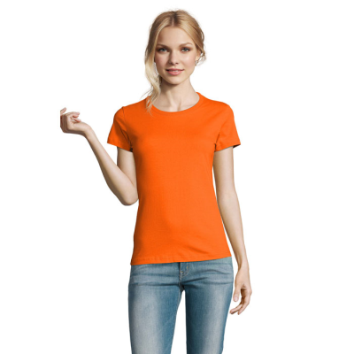 IMPERIAL LADIES TEE SHIRT 190G in Orange