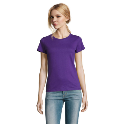 IMPERIAL LADIES TEE SHIRT 190G in Purple