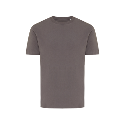 IQONIQ BRETT RECYCLED COTTON TEE SHIRT in Anthracite Grey