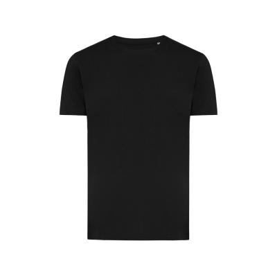 IQONIQ BRETT RECYCLED COTTON TEE SHIRT in Black