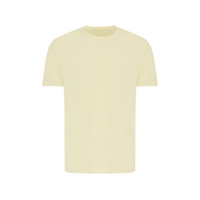 IQONIQ BRETT RECYCLED COTTON TEE SHIRT in Cream Yellow