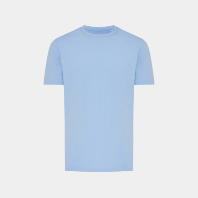 IQONIQ BRETT RECYCLED COTTON TEE SHIRT in Light Blue