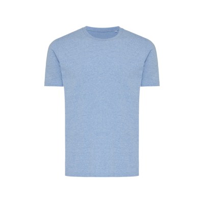 IQONIQ BRETT RECYCLED COTTON TEE SHIRT in Light Heather Blue