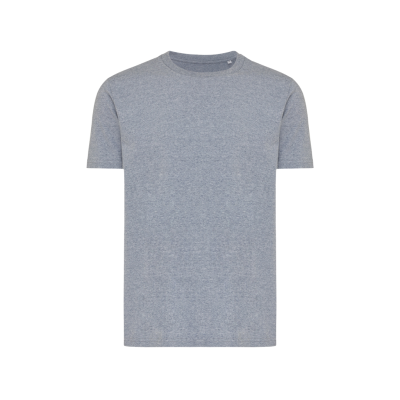 IQONIQ BRETT RECYCLED COTTON TEE SHIRT in Light Heather Navy